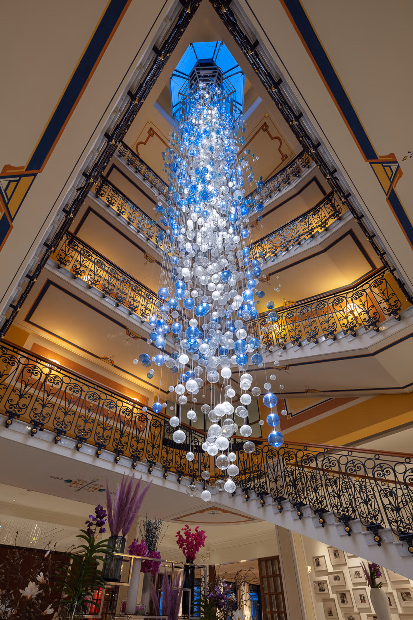 Grand Resort Bad Ragaz – čištění lustrů